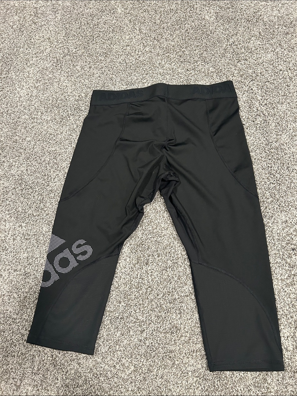 adidas Alphaskin Athletic Leggings with Logo XL - Picture 2 of 5